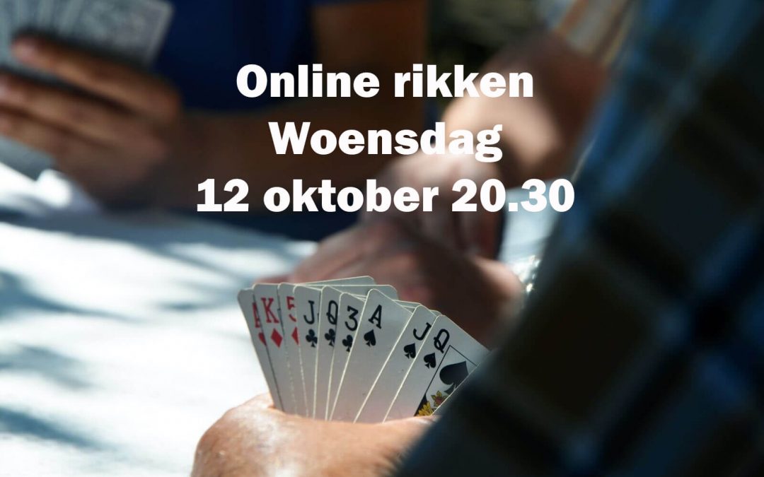 kaartspellen.online in het Eindhovens Dagblad en vanavond weer online rikavond